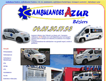 Tablet Screenshot of ambulance-azur.com